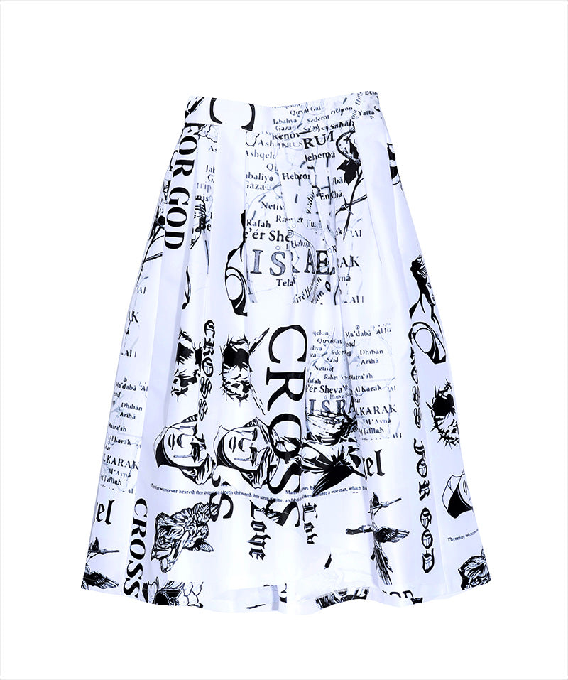 ANGEL GRAFFITI MIDI SKIRT