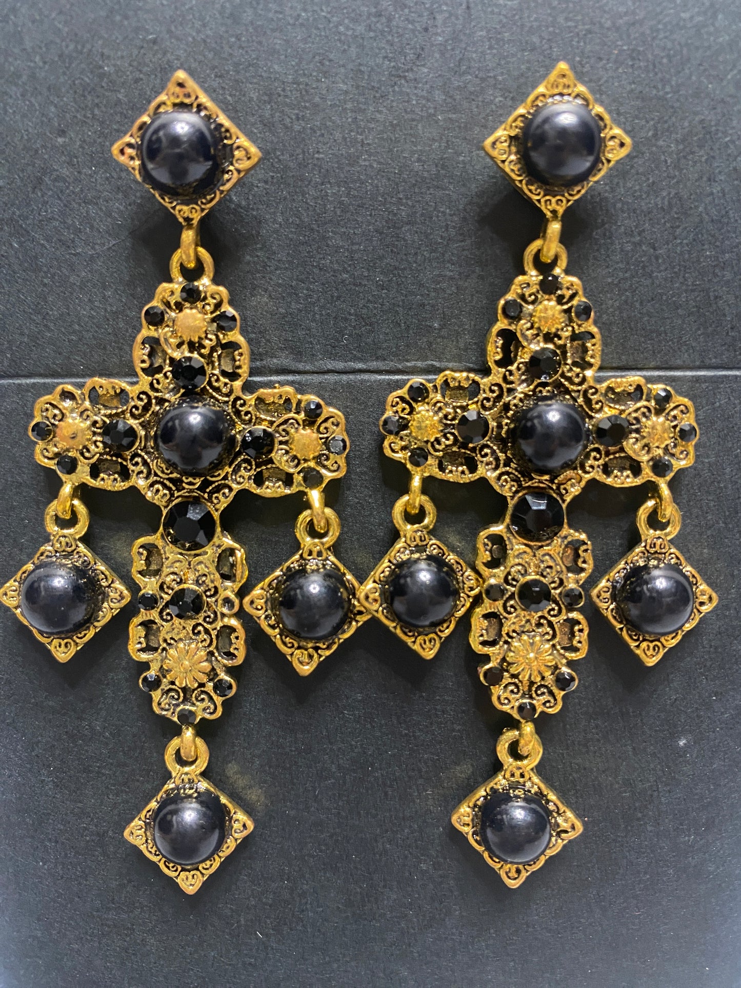 ✝️New product✝️ classical gold cross classical gold cross earrings
