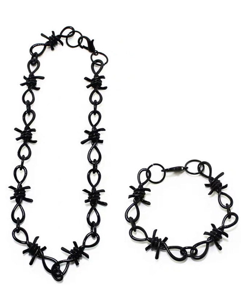 荊棘項鍊手環套組Thorn  Necklace Bracelet Set