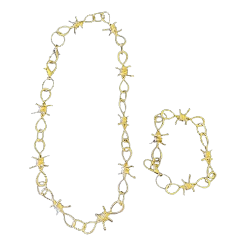 荊棘項鍊手環套組Thorn  Necklace Bracelet Set