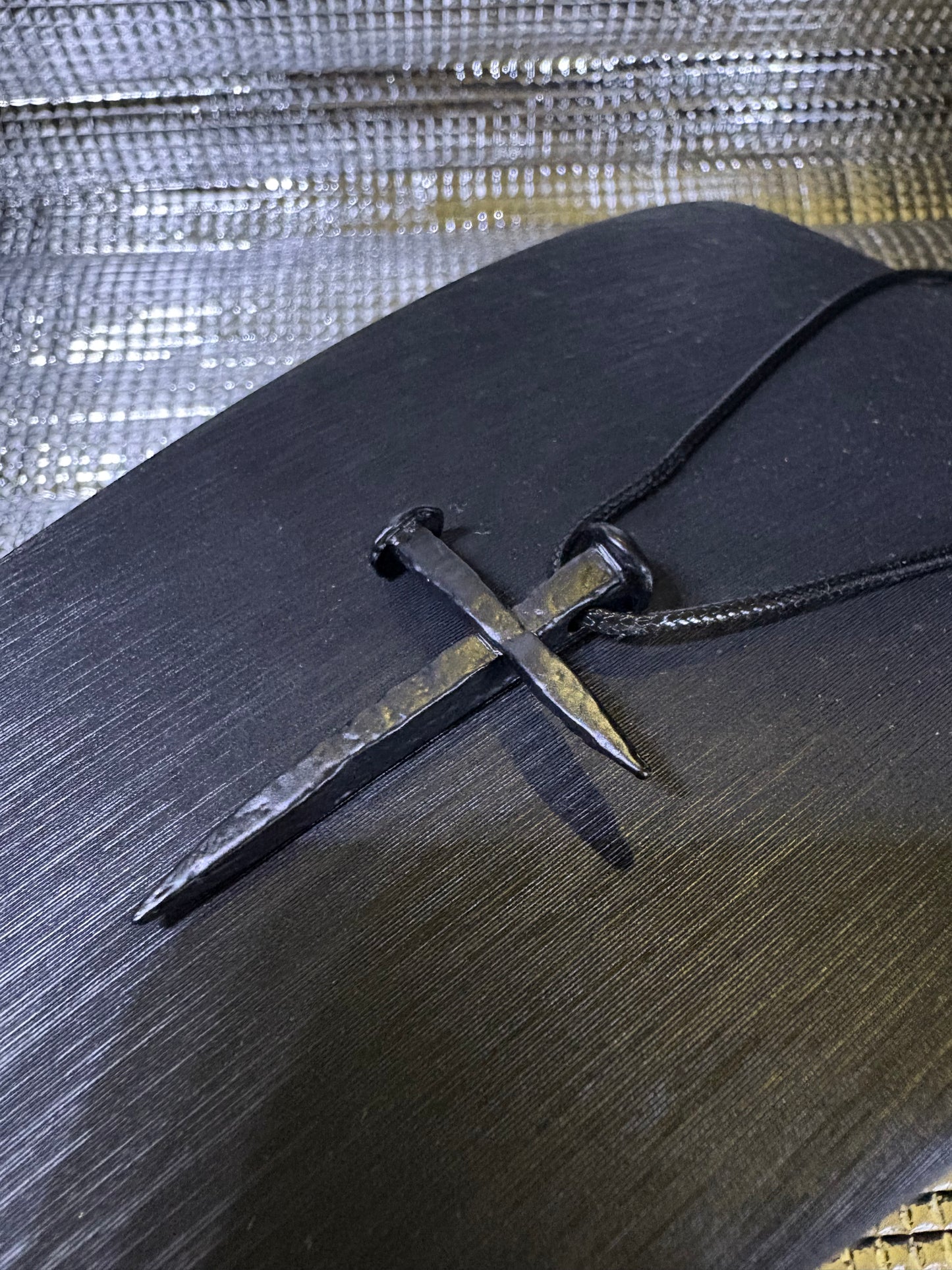 純銀十字釘項鍊Sterling silver cross nail necklace