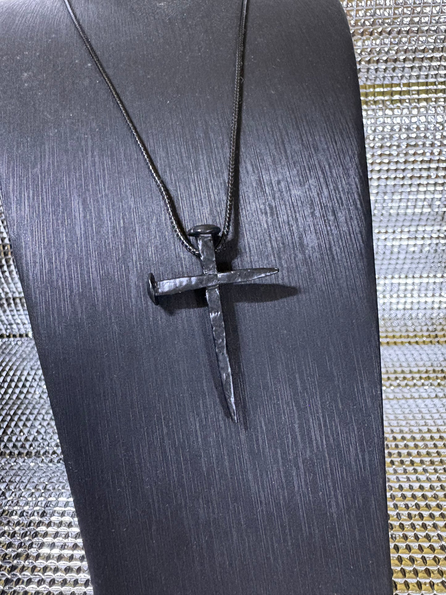 純銀十字釘項鍊Sterling silver cross nail necklace
