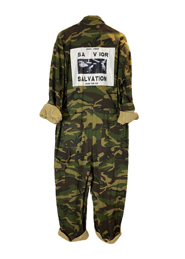 迷彩連身工作長褲CAMOUFLAGE JUMP SUIT LONG