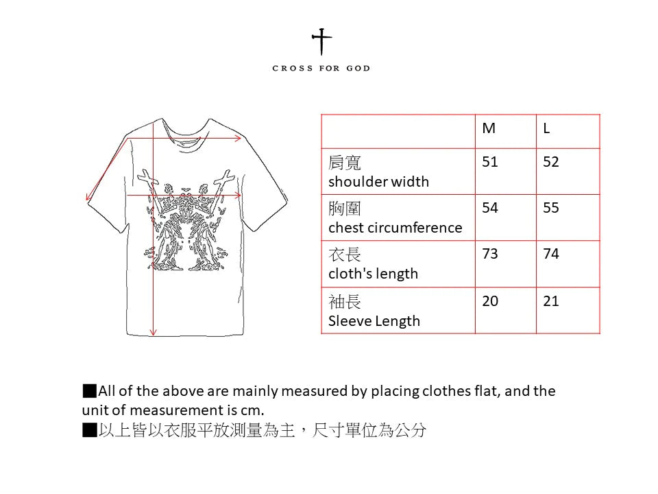 GOLDEN CROSS TSHIRT 金十字