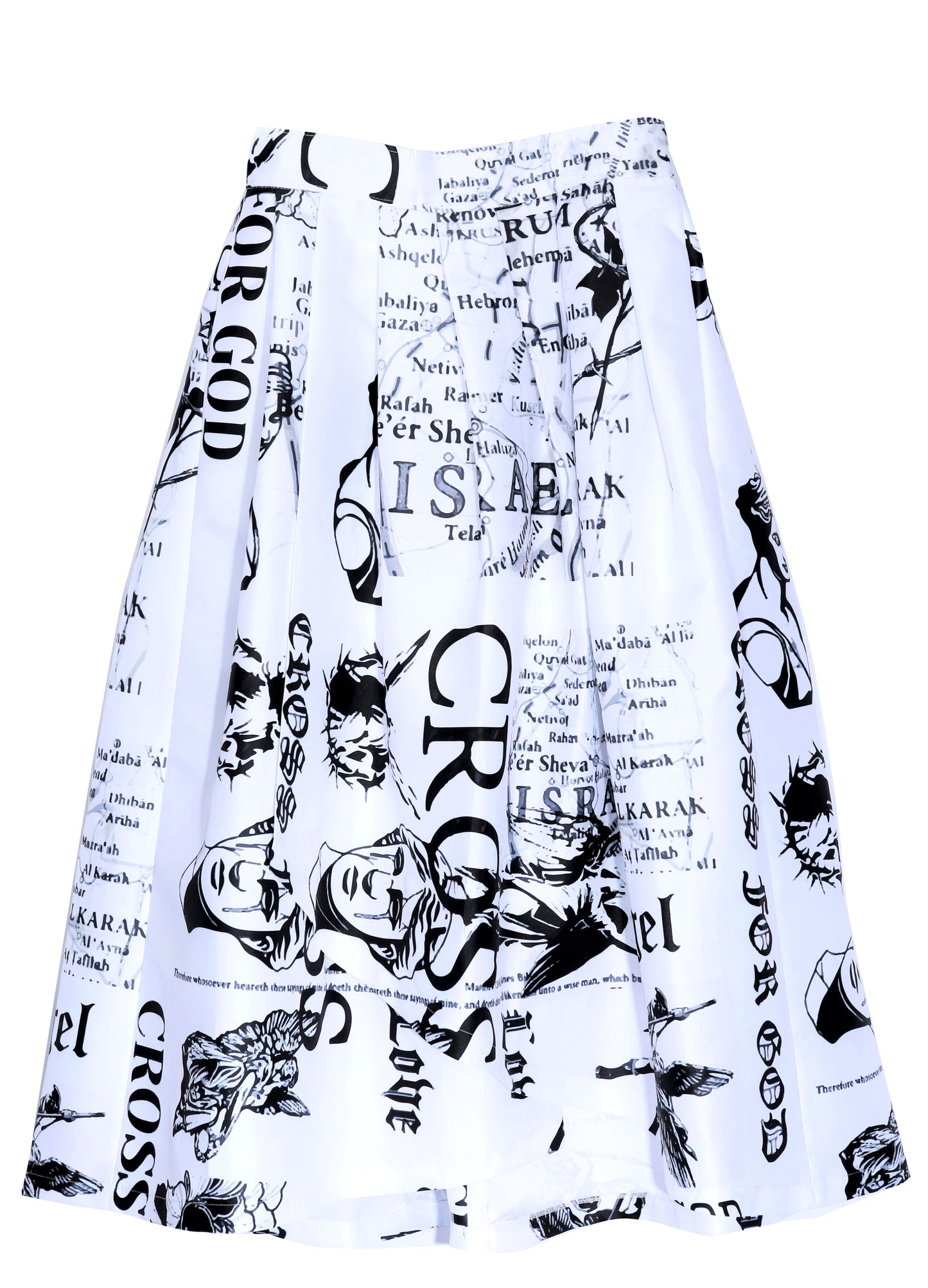ANGEL GRAFFITI MIDI SKIRT