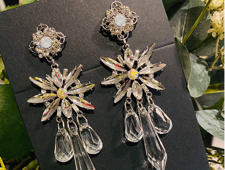 ✝️New product✝️Snow White Diamond 雪印白鑽耳環