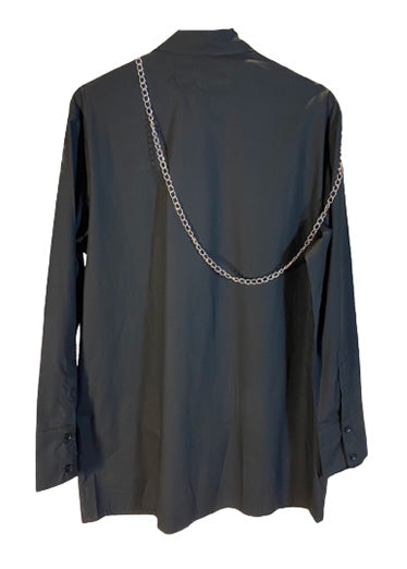 DOUBLE CHAIN SHIRT Gold and silver double chain shirt