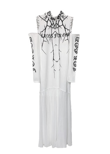 LIGHTNING CROSS LONG DRESS