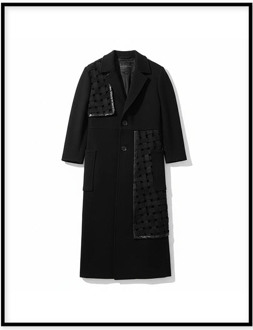 WEAVING FABRIC DECORATED COAT 高訂梭織布裝飾大衣