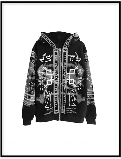 SYMBOLS PRINT JACKET 符號印花夾克