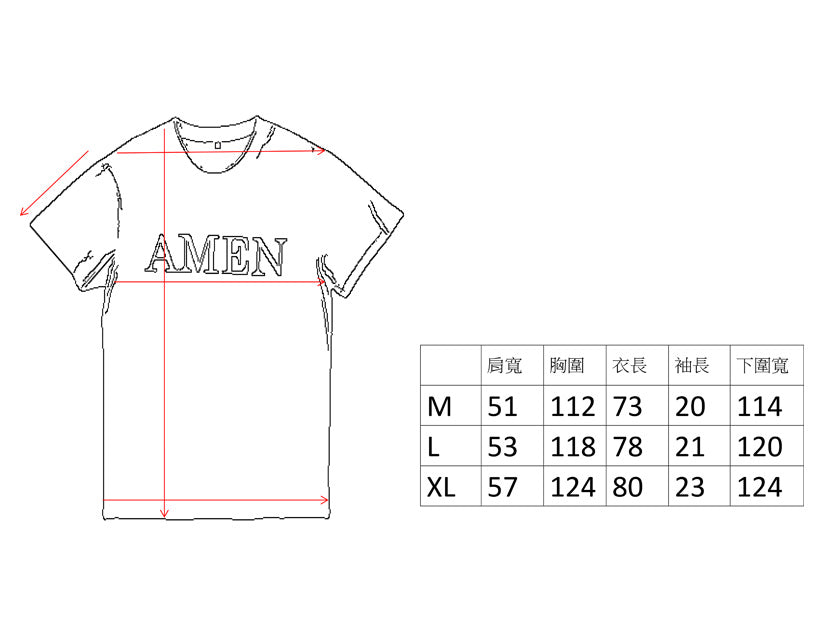 AMEN T-SHIRT AMEN T 恤