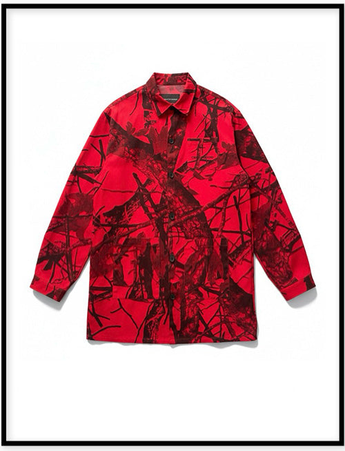 BLOOD RED FOREST SHIRT 血紅森林上衣