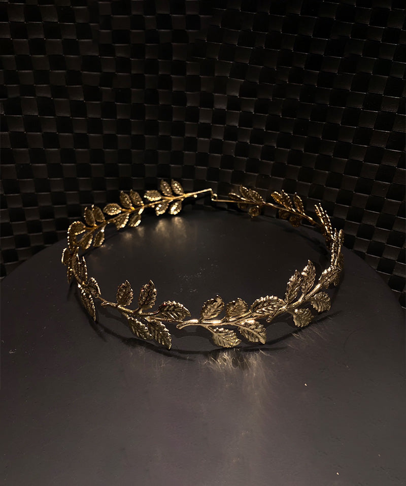 ✝️New product✝️ golden leaf hair crown golden leaf hair crown