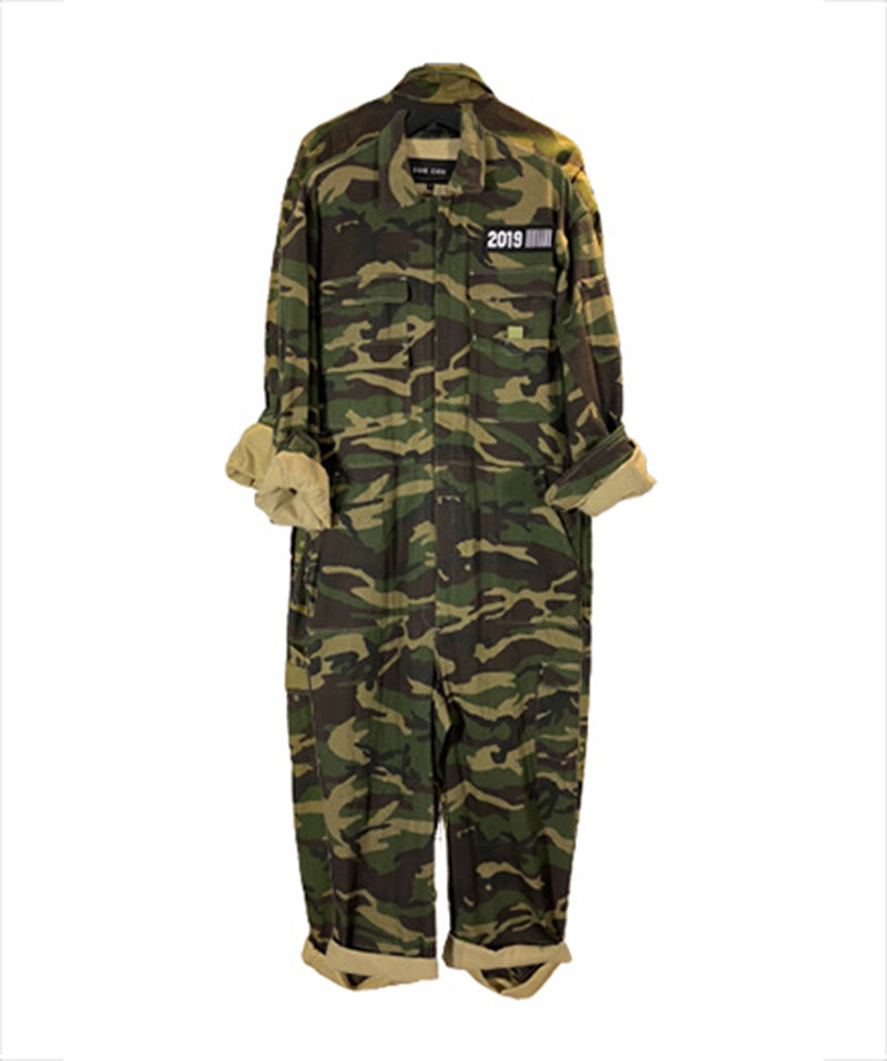 CAMOUFLAGE JUMP SUIT LONG Camouflage jumpsuit work trousers 