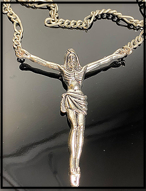 JESUS SILVER NECKLACE