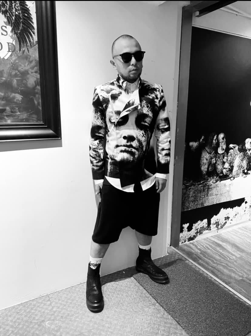 Statue Print Suit 雕像印花西裝