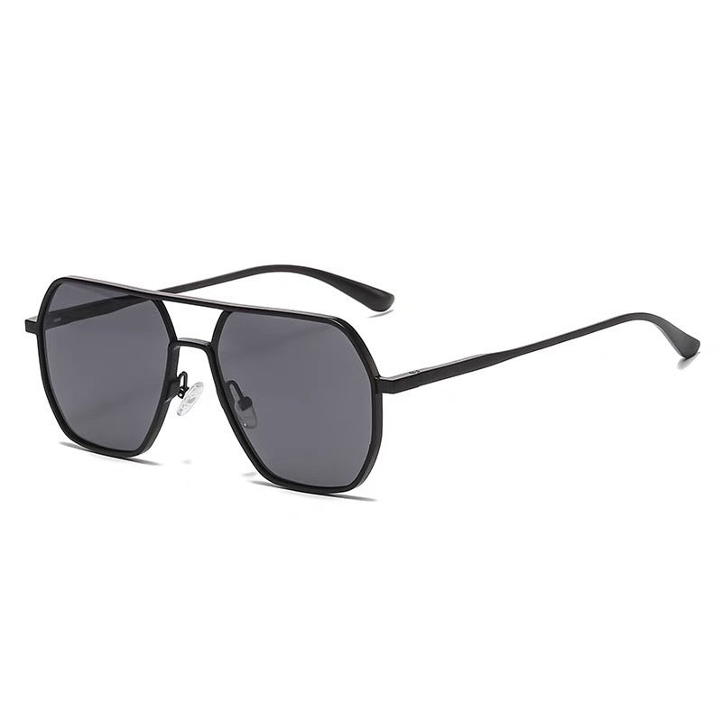 五角鐵架復古墨鏡 Pentagonal iron frame retro sunglasses