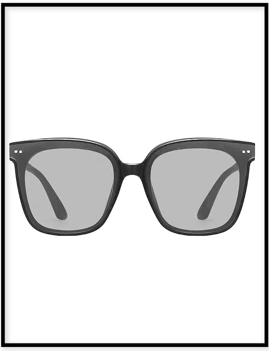 膠框復古平面墨鏡 Plastic frame retro flat sunglasses