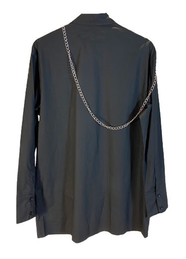 DOUBLE CHAIN ​​SHIRT Gold and silver double chain shirt 